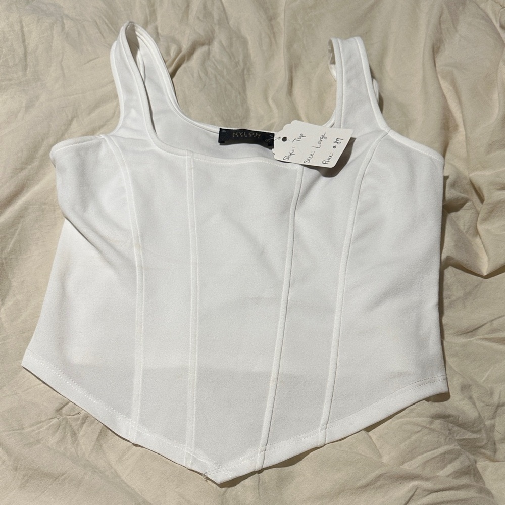 White Crop Top